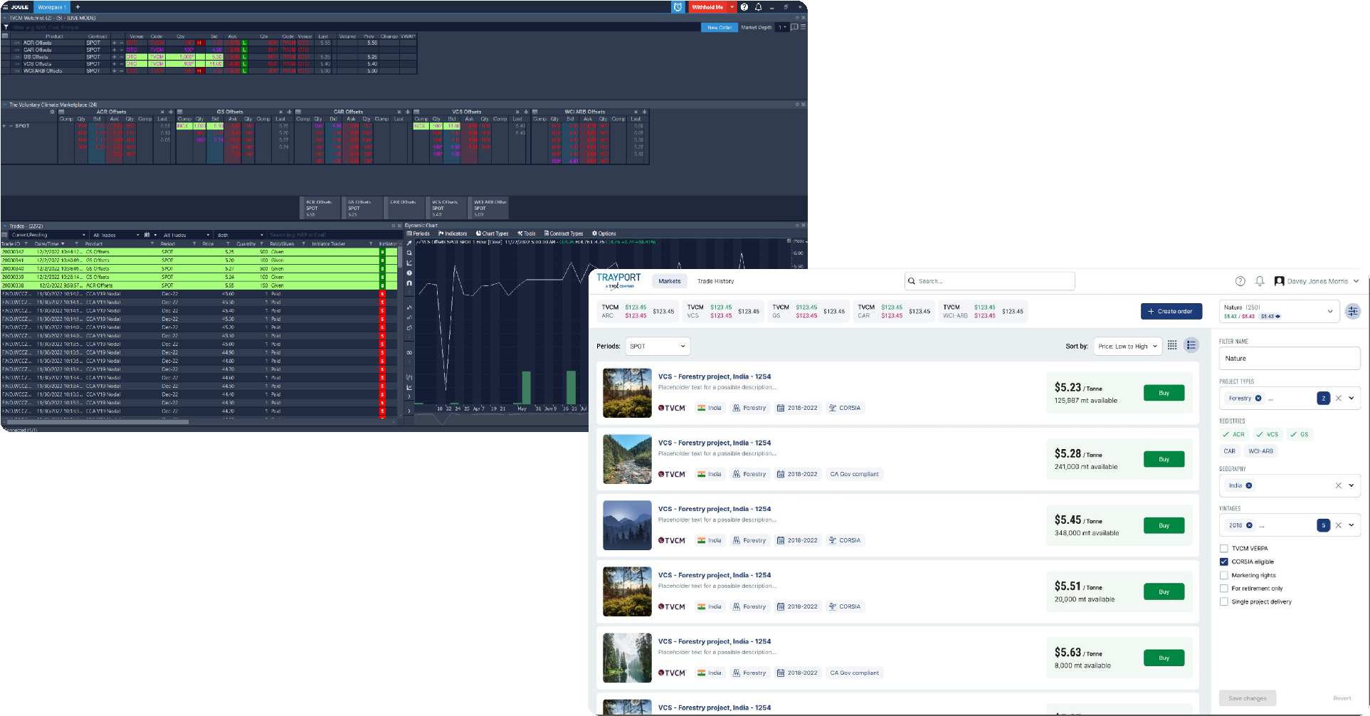 TVCM Joule and Web Overlapping Screenshots